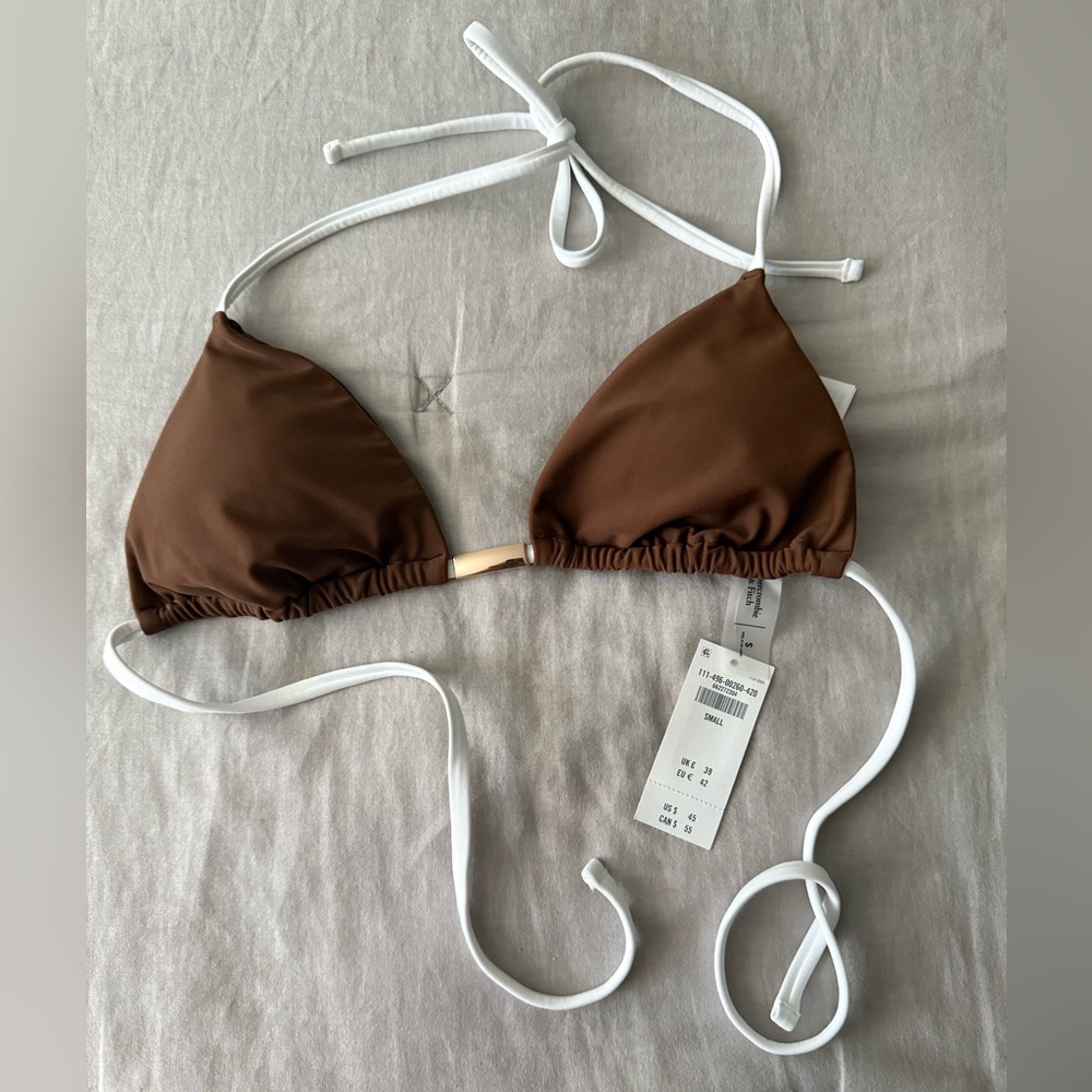 Brown Abercrombie Bikini Top
